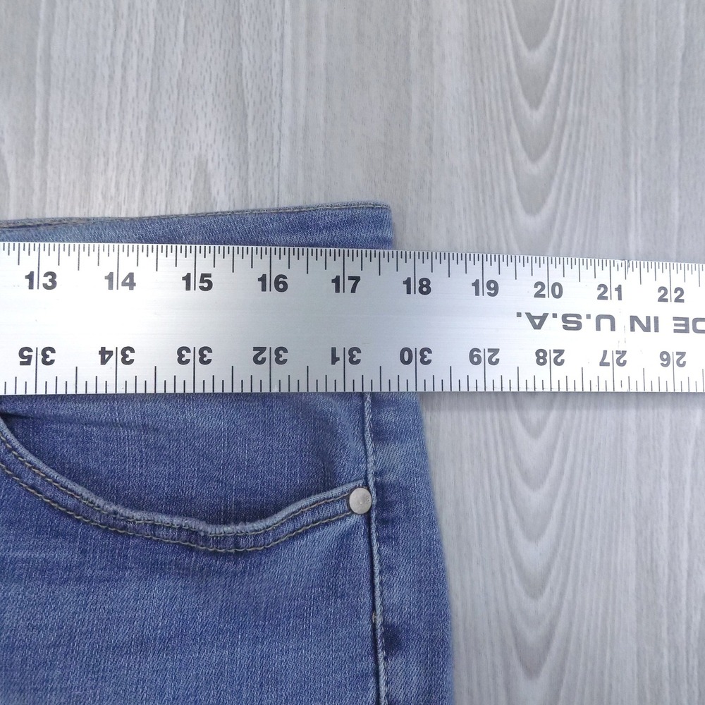 Judy Blue Skinny Jeans High Waisted Button Fly Raw Hem Medium Wash 15/32 JB88279 - Picture 4 of 8
